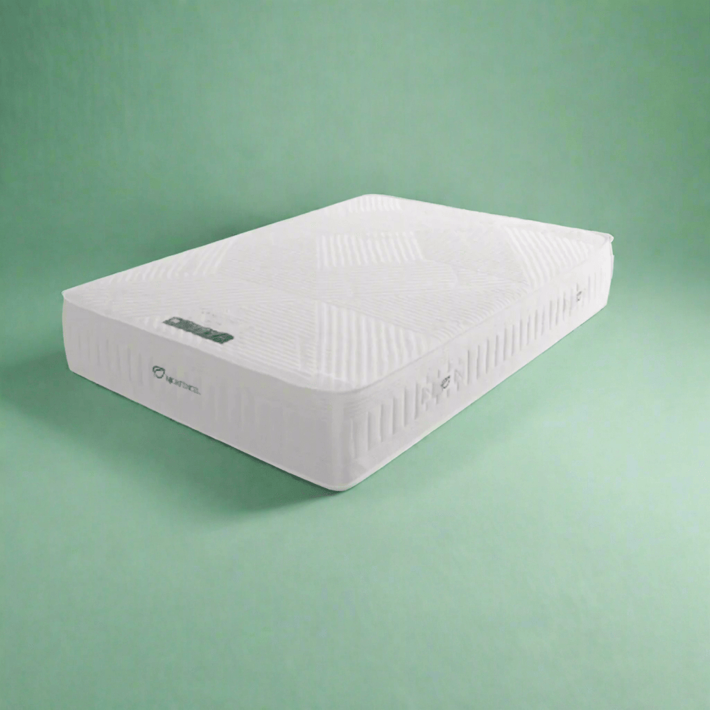 Is Latex a Good Mattress Filling? - MicroTencel Latex Mattress on a green background - Beds4us