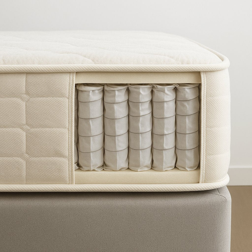 Pocket Sprung Mattresses - Mattress without side cut out exposing pocket springs - Beds4us