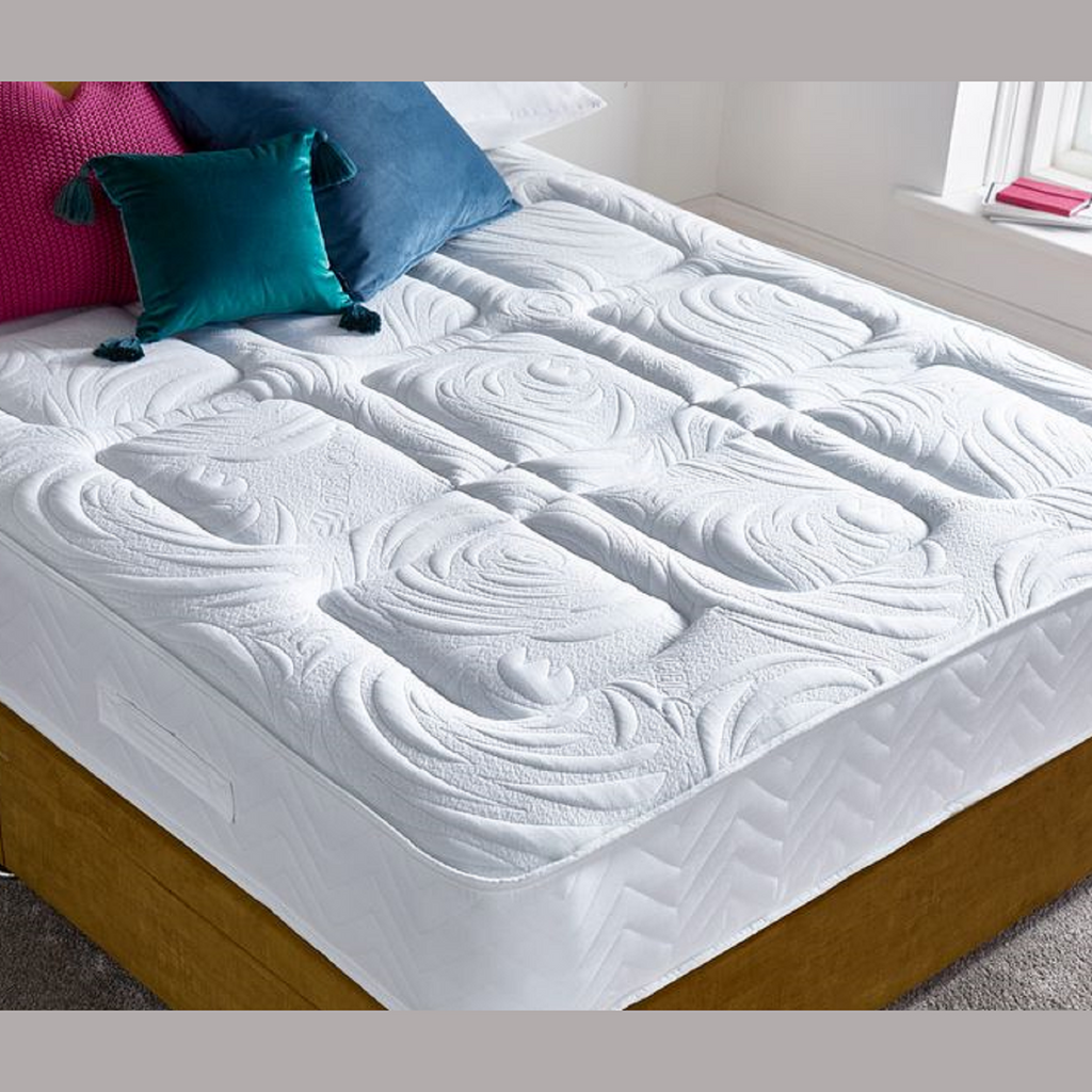 Deep Sleep Hadley 1000 Pocket Medium Soft Mattress - focus on mattress on a divan base - Beds4Us
