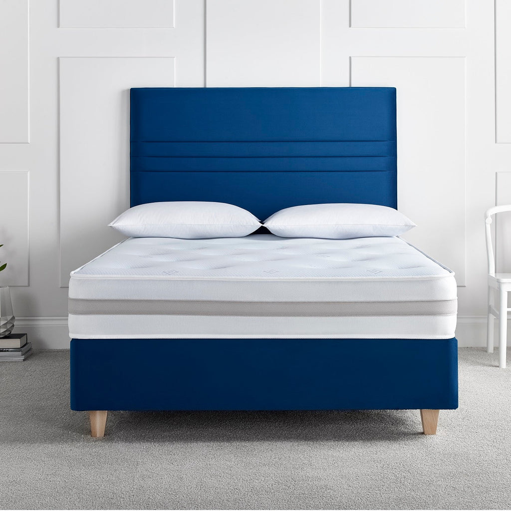 Deep Sleep Gel Touch Mattress - On a blue bed frame - Beds4us