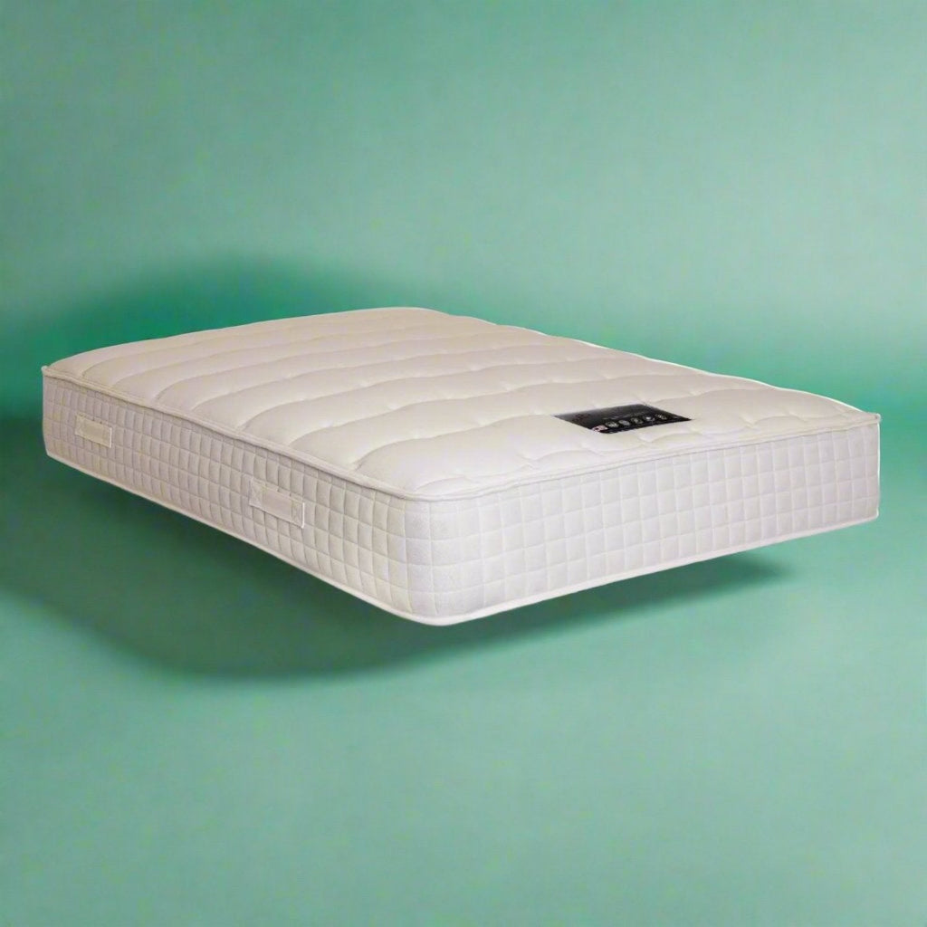 Dura Beds Daytona Pocket 1000 Quilt Mattress- Mattress on green background - Beds4Us