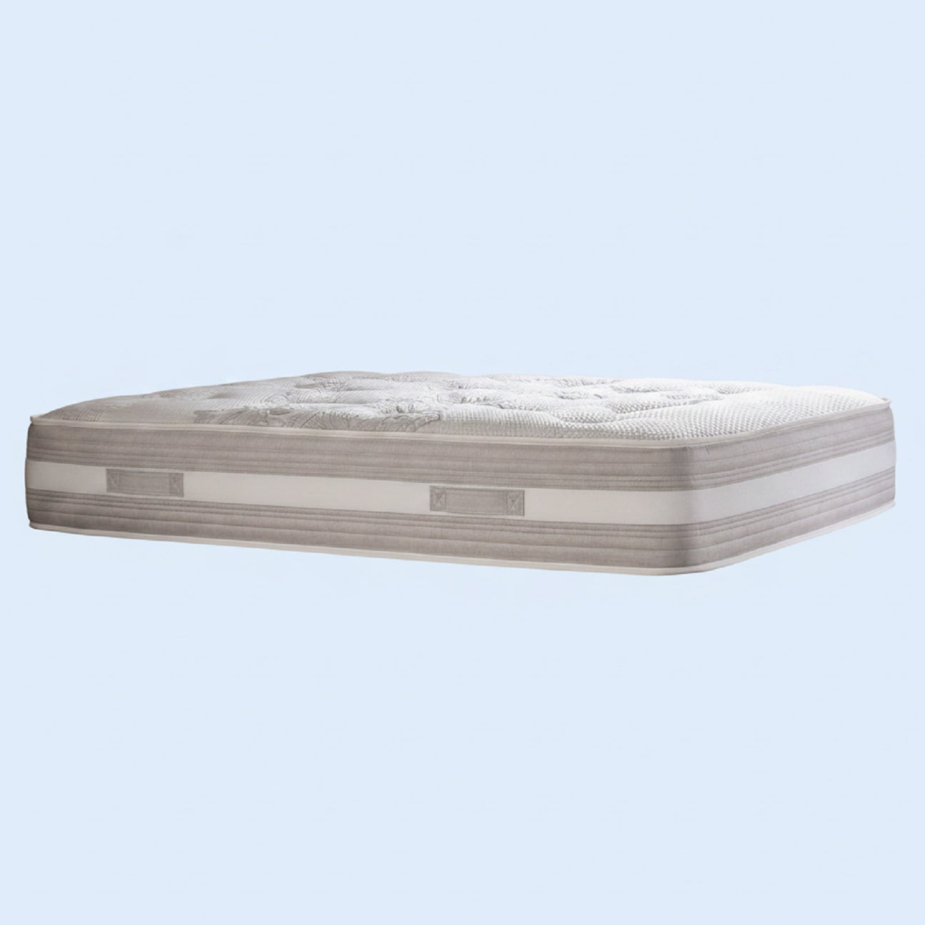 Healthopaedic Assenza 1000 Comfort Deluxe Mattress - Mattress on a blue background - Beds4us