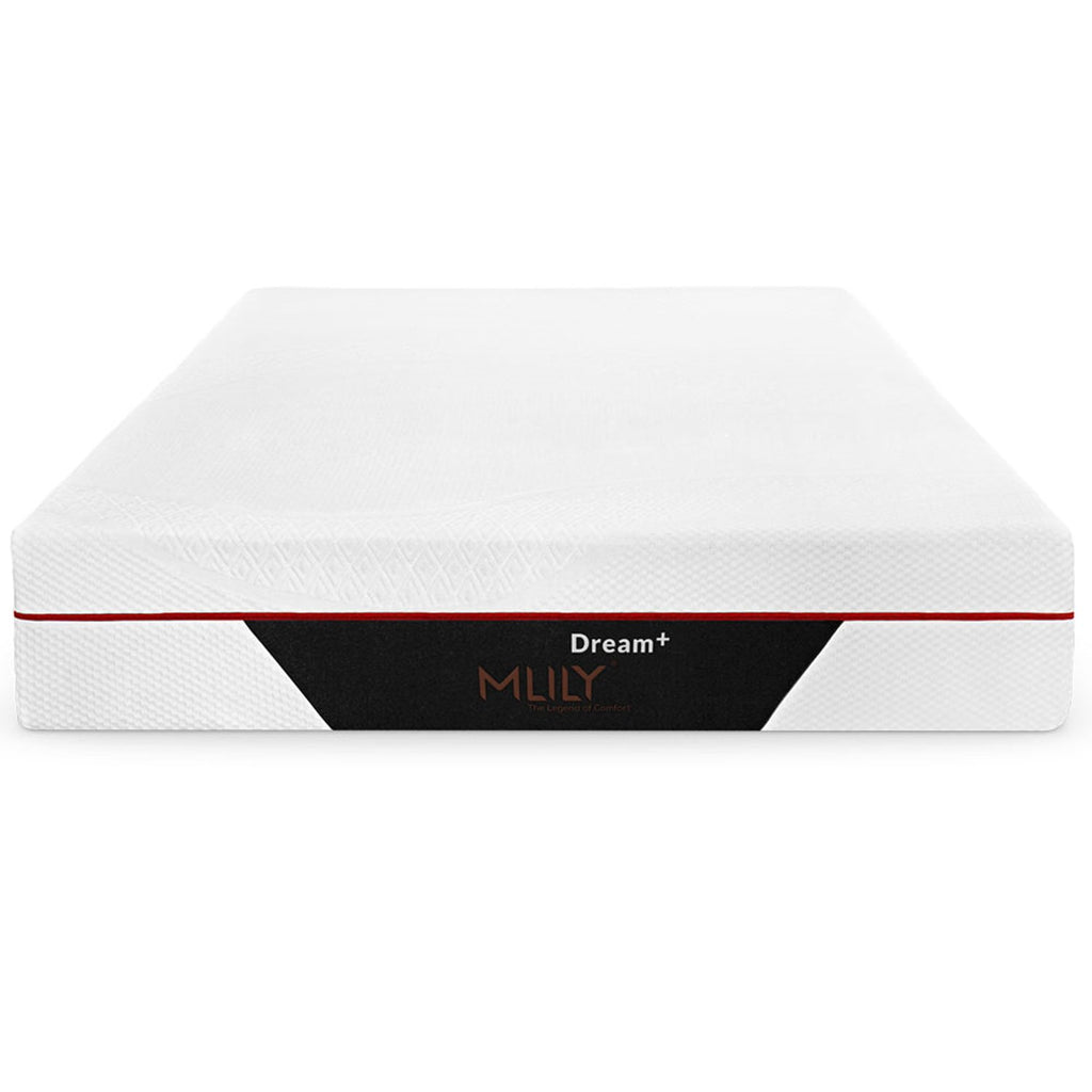 Mlily Dream+ 4000 Hybrid Gel Mattress - Facing forward on a white background - Beds4Us