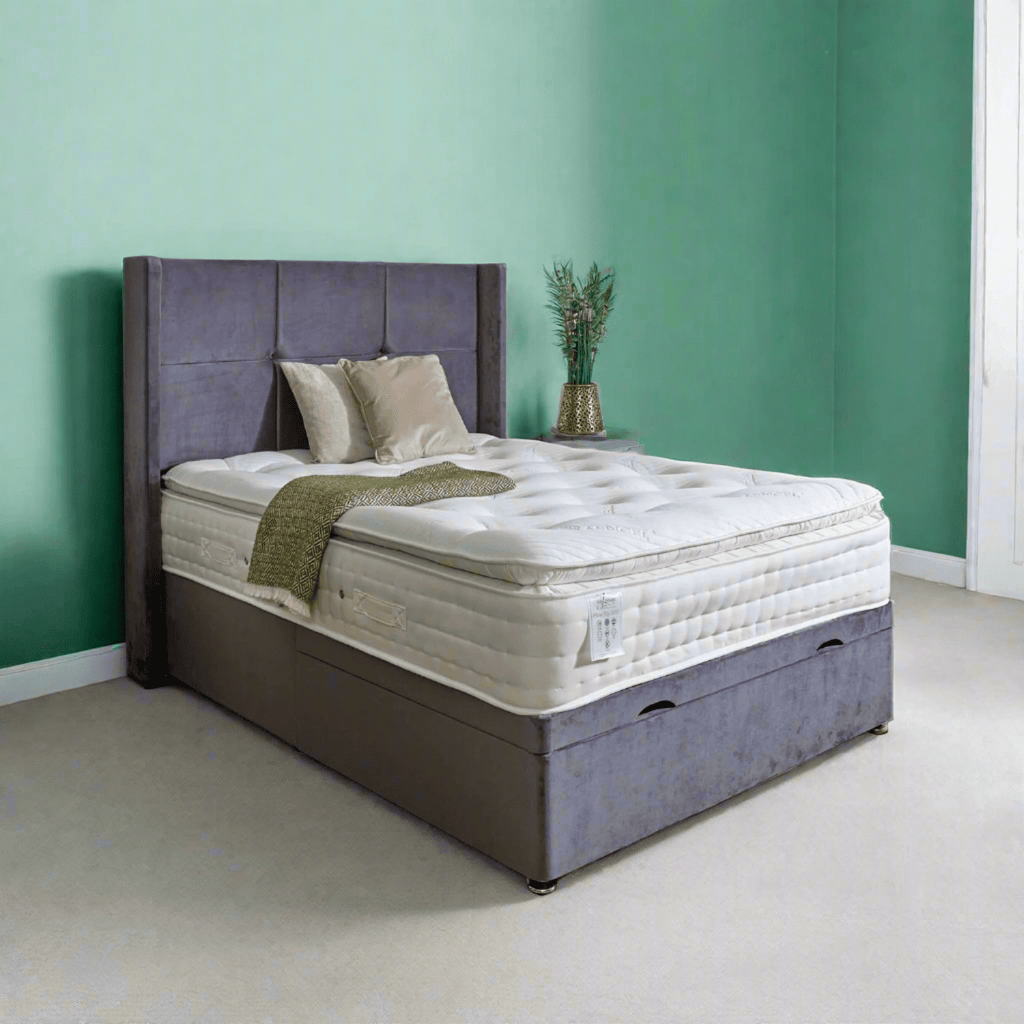 Shakespeare Beds Pillow Top 3000 Healthy Mattress - mattress in green room setting - Beds4Us
