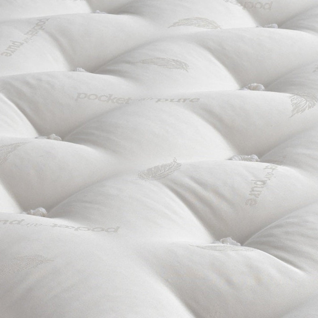 Sweet Dreams Natural Orlando 1500 British Wool Mattress - close up of surface - Beds4us