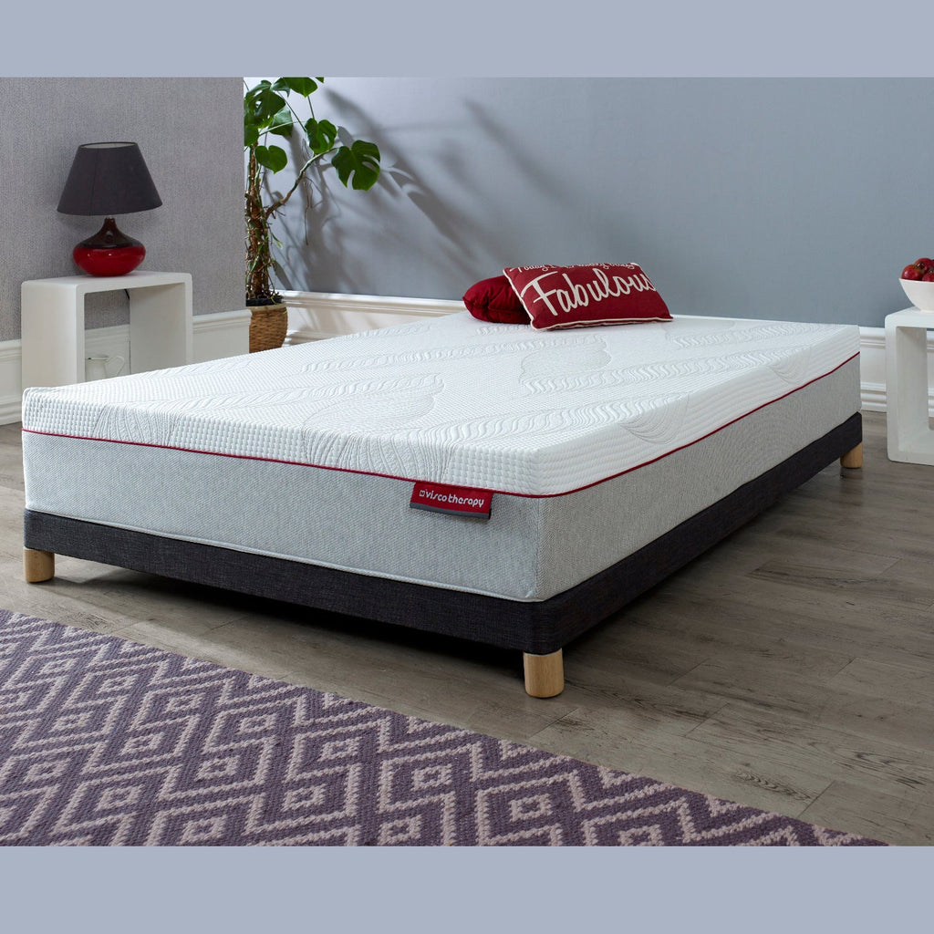 Visco Therapy Pocket Memory Combination Mattress - On a bed in a modern room, at a low angle - Beds4us