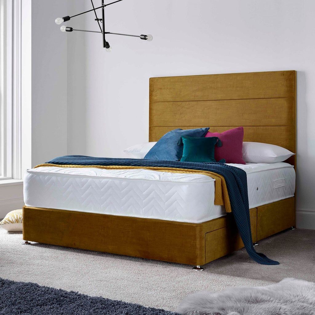Deep Sleep Hadley 1000 Pocket Medium Soft Mattress - On a bed in a modern room - Beds4us