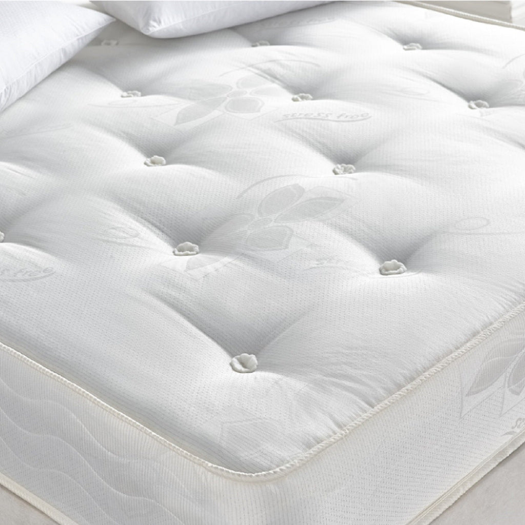 Deep Sleep Sussex Affordable Orthopaedic Mattress  - close up of the mattress surface and edge - Beds4Us