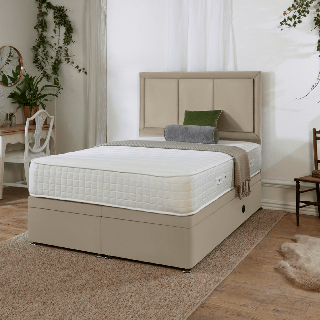 Dorlux Windsor Natural 2000 Mattress -  mattress on bed in room setting - Beds4Us