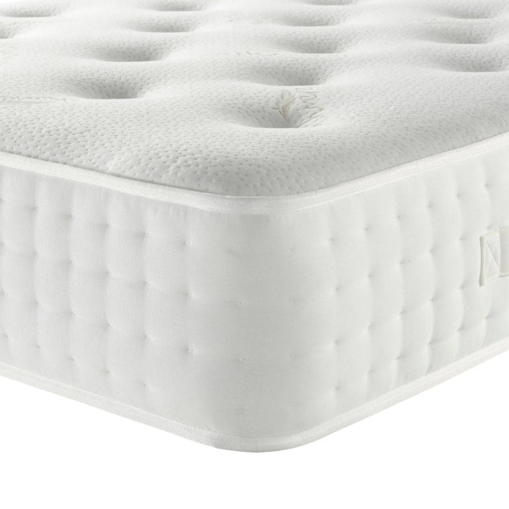 Dreamland Cashmere 1000 Ortho Supportive Mattress - Close up of corner on a white background - Beds4us