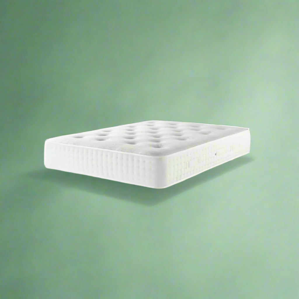 Dreamland Cashmere 1000 Mattress - On a green background - Beds4us