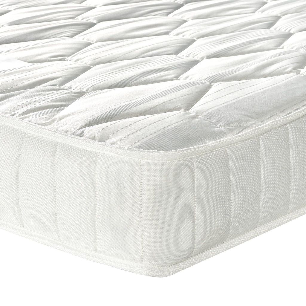 Dreamland Orchid White Damask Mattress - Close up of corner - Beds4us