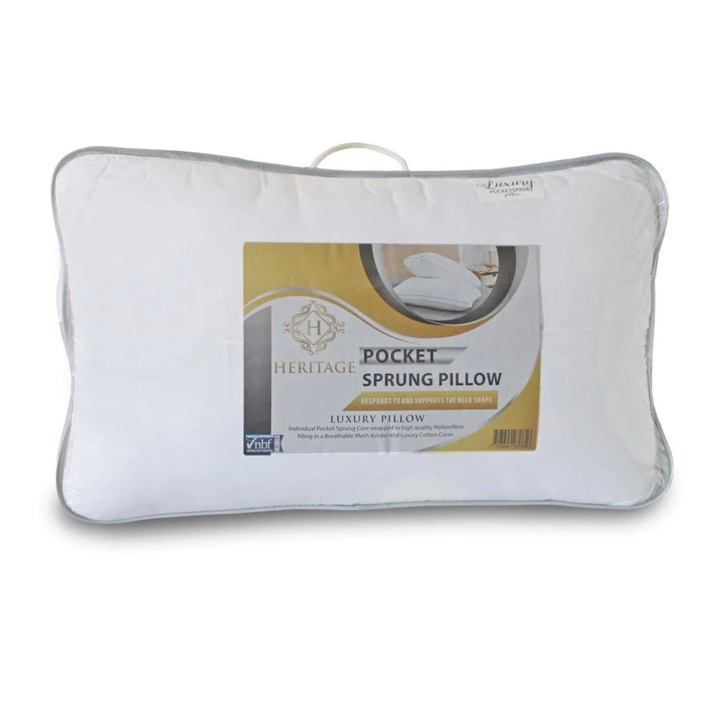 Heritage Luxury Pocket Sprung Pillow - Beds4Us