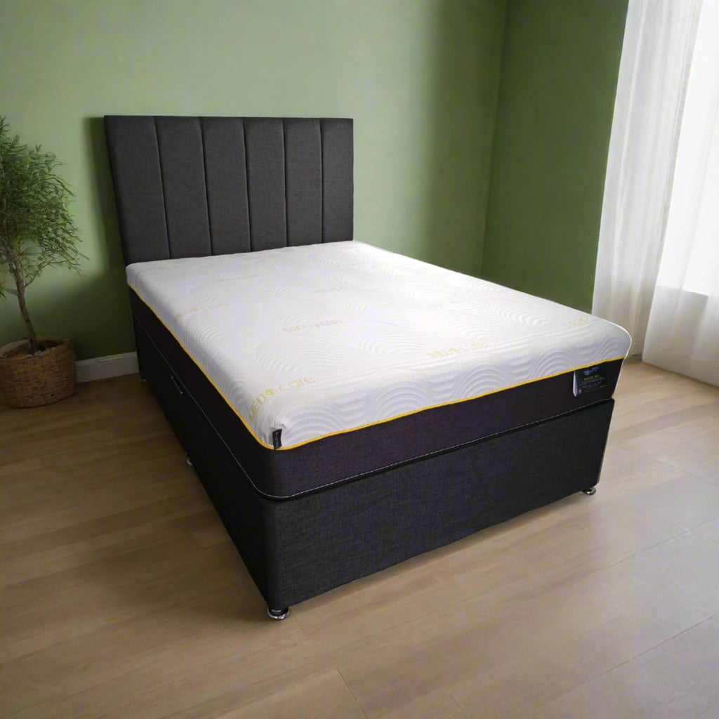 Kayflex I-Zone Medicare 4000 Pocket Sprung Mattress - mattress on divan base with headboard - Beds4Us