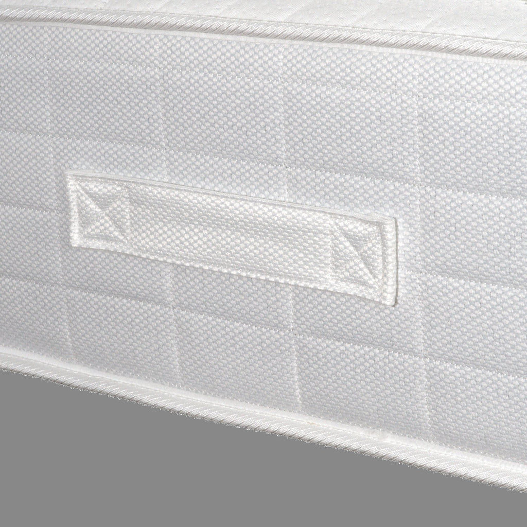 Kayflex Luxury Pocket 1000 Mattress - close up of mattress side with handle - Beds4Us