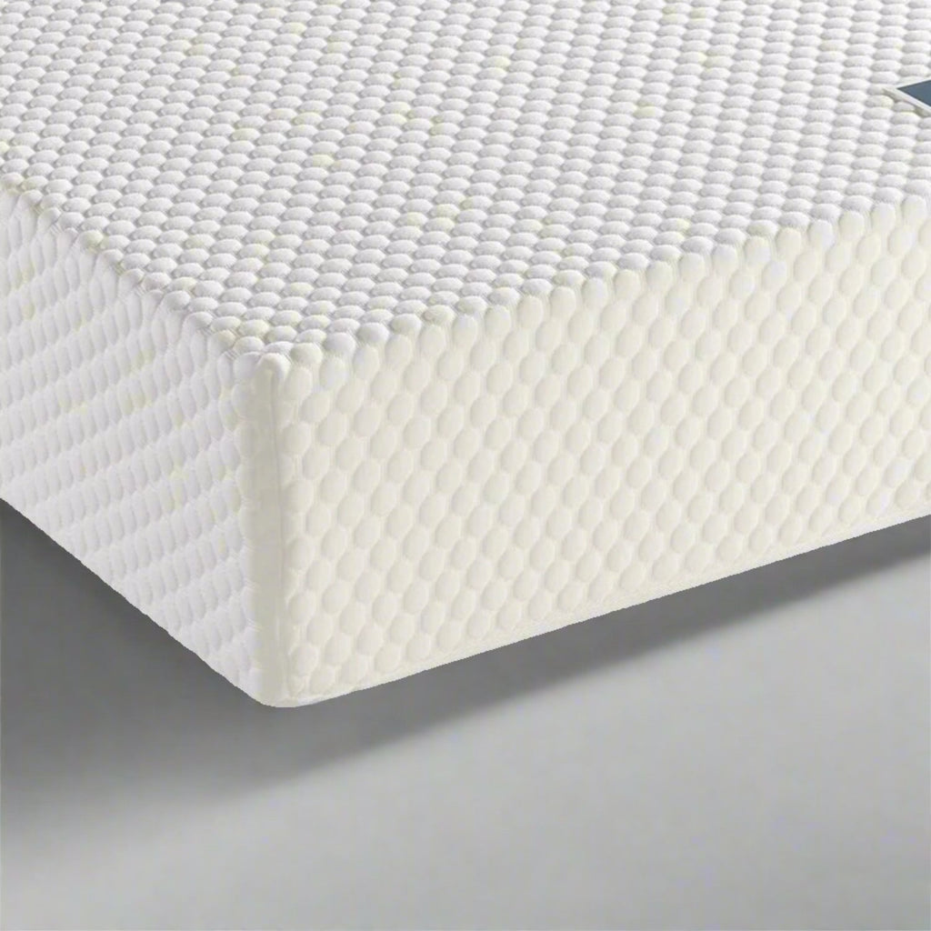 The Komfi Unity Soft Memory Foam Mattress - close up of mattress corner and surface - Beds4Us