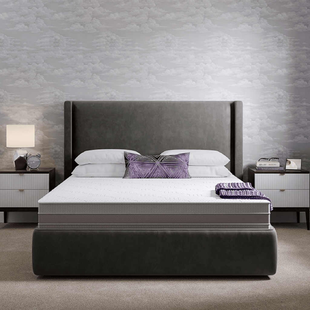 Komfi Unity Supreme Excel Premium Foam Mattress - Mattress on a bed in a modern bedroom, positioned face on - Beds4us