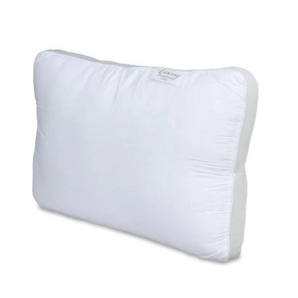 Heritage Luxury Pocket Sprung Pillow - Pillow on white background - Beds4Us