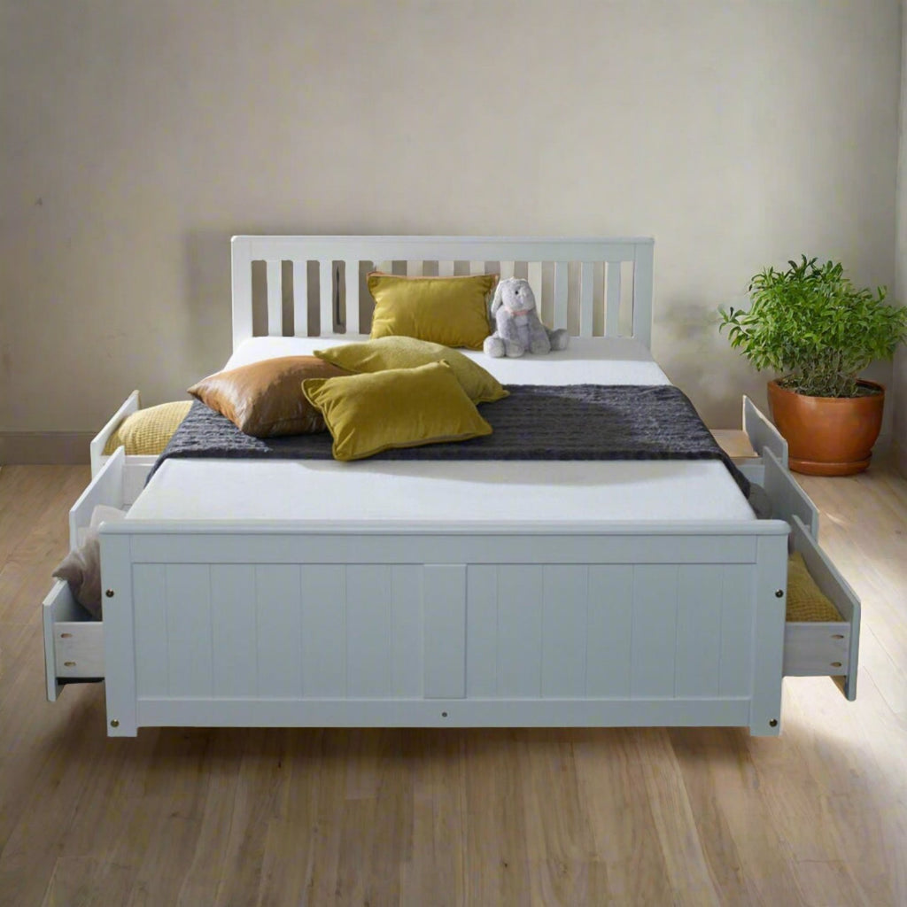 Mission Wooden Storage Bed - Beds4Us