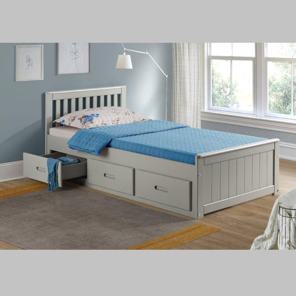 Mission Wooden Storage Bed - Beds4Us