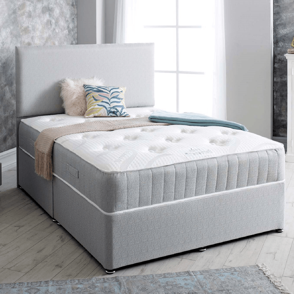 Shakespeare Beds Lily 1000 Mattress - mattress on a divan base with headboard - Beds4Us