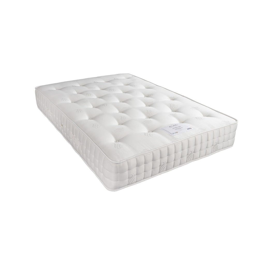 Sweet Dreams Astrid 1000 Pocket Classic Mattress - mattress laid flat on a white background showing side stitching - Beds4us