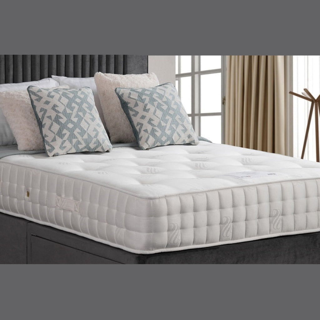 Sweet Dreams Astrid 1000 Pocket Classic Mattress - On a bed in a modern bedroom - Beds4us