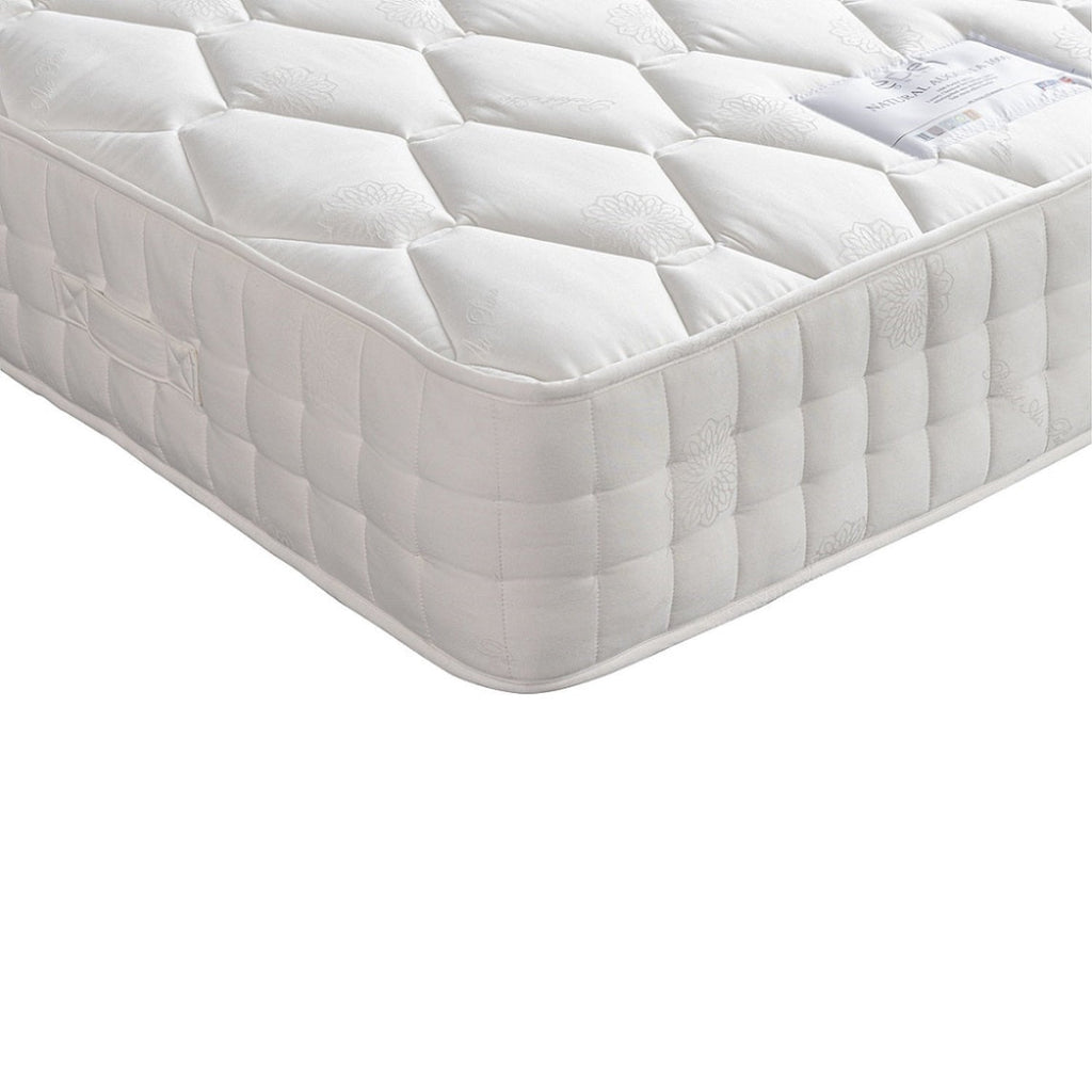 Sweet Dreams Natural Augusta 1000 Pocket Chemical Free Mattress - Close up of corner - Beds4us