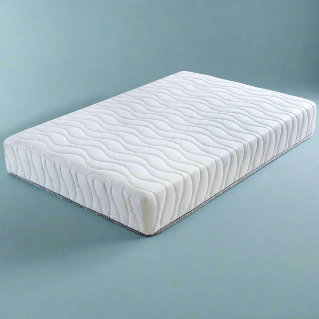 Visco Therapy Hard Rock Mattress - mattress only on a blue background - Beds4Us